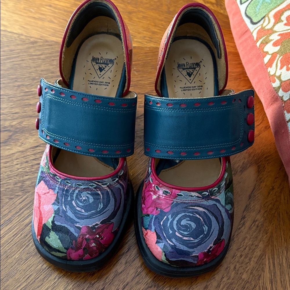 John Fluevog Limited Edition Floral Zaza Minis